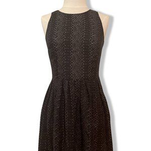 Joie Black Silk Snakeskin Print Sleeveless Mini Dress